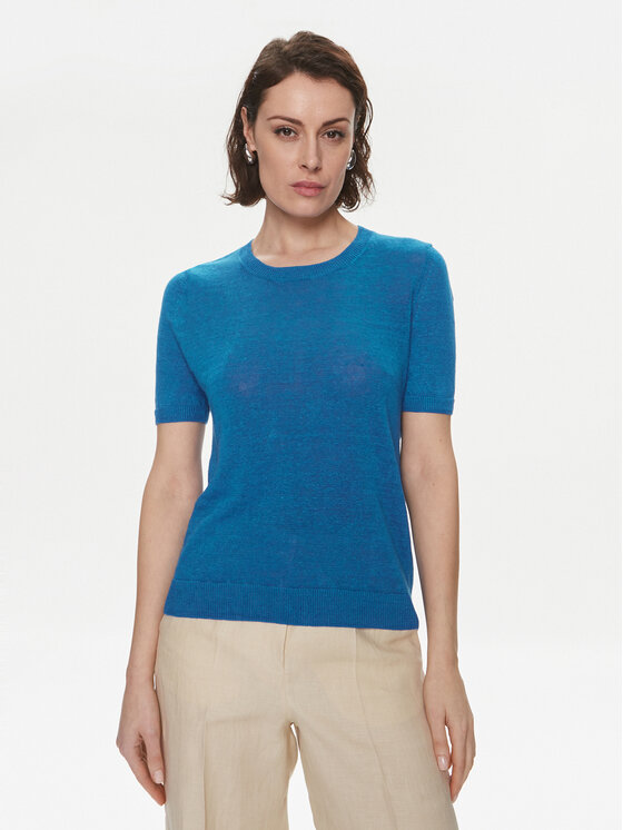 Weekend Max Mara Weekend Max Mara Svetr Pancone 2415361032 Modrá Regular Fit