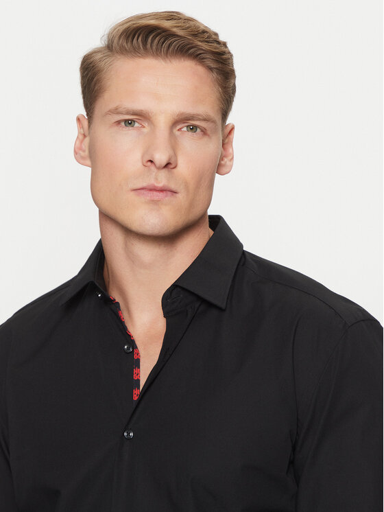 HUGO HUGO Koszula Koey 50534124 Czarny Slim Fit