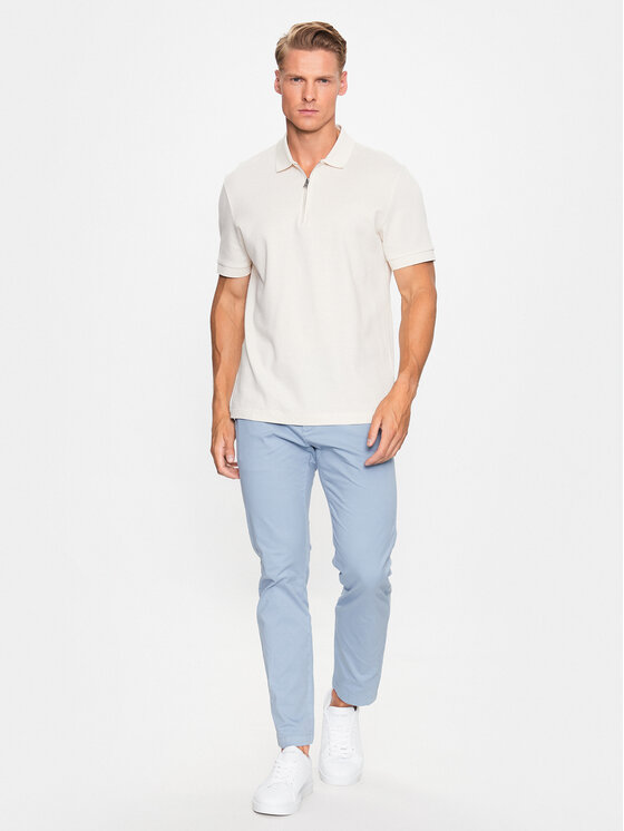 HUGO Hugo Spodnie materiałowe 50468314 Niebieski Slim Fit