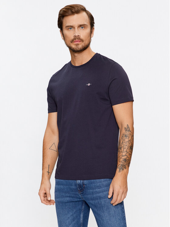 Gant T-shirt Shield 2003184 Tamnoplava Regular Fit