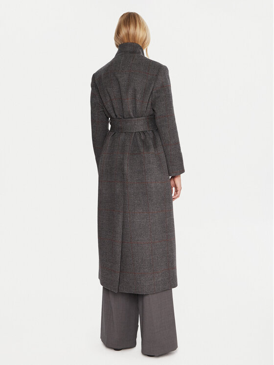 Marella Marella Wollmantel Giostro 2523016162 Grau Regular Fit