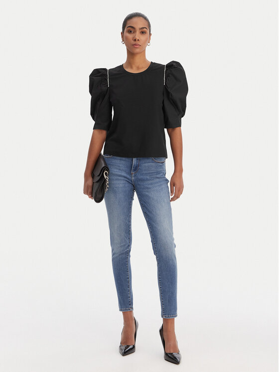 Fracomina Fracomina Blusa FR26ST3035J40101 Nero Regular Fit