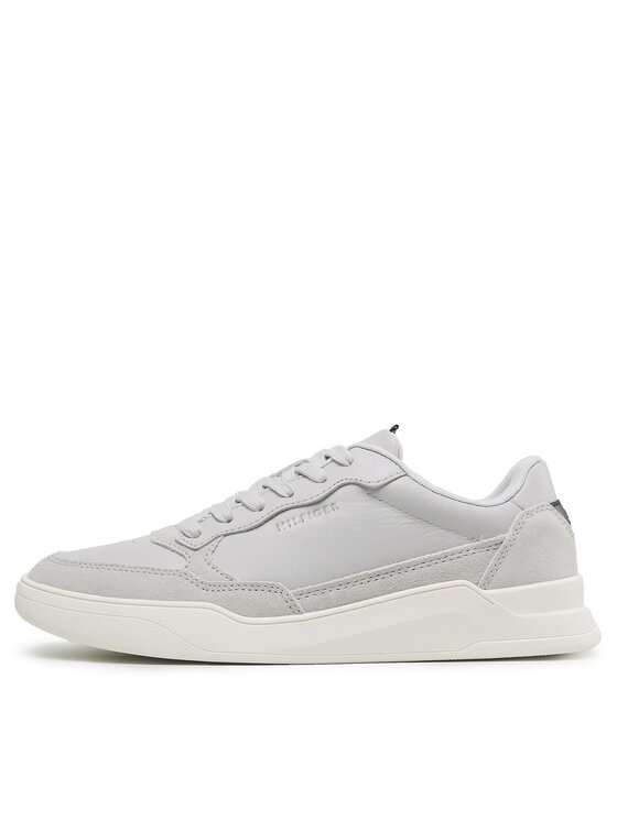 Tommy Hilfiger Tommy Hilfiger Snīkeri Elevated Cupsole Leather Mix FM0FM04358 Pelēks