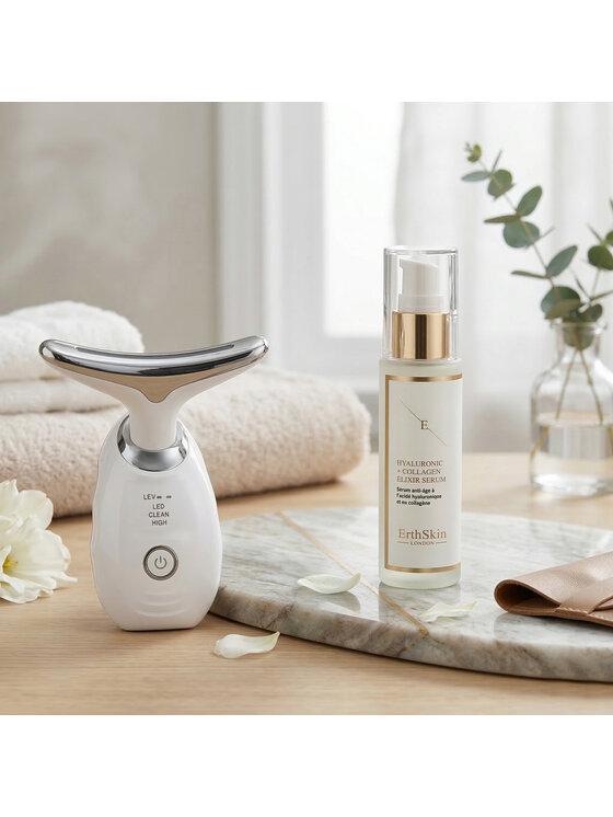 Erthskin London Erthskin London Zestaw Anti-Aging Hydra Firm z Masażerem Zestaw do pielęgnacji skóry