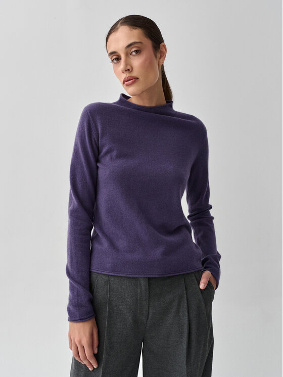 TATUUM TATUUM Sweter NENKO Fioletowy Classic Fit