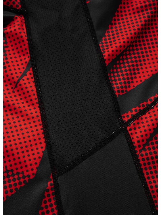 PITBULL PITBULL Longsleeve Dot Camo II Czerwony Regular Fit
