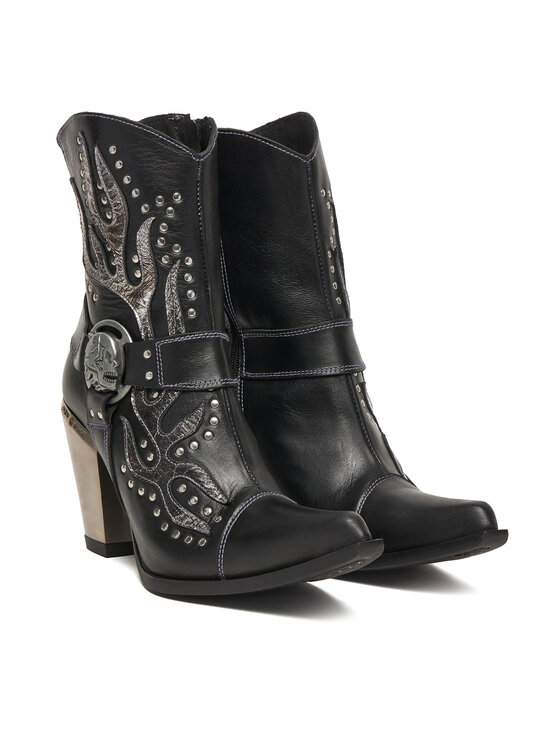 NEW ROCK NEW ROCK Kovboju apavi M-7919-S1 Melns