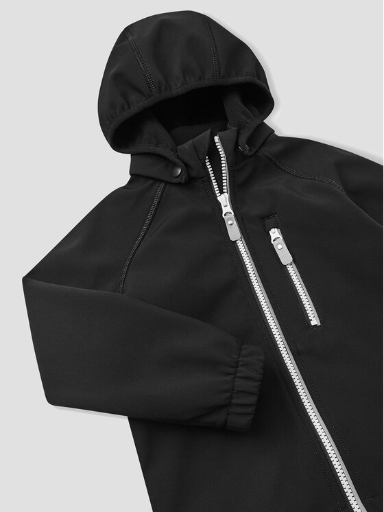Reima Reima Kurtka softshell Vantti 5100009A Czarny Regular Fit