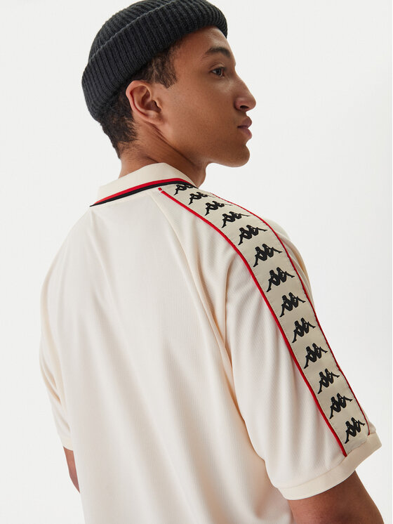 Kappa Kappa Maglietta tecnica Banda Stafen 222 38254UW Écru Comfort Fit