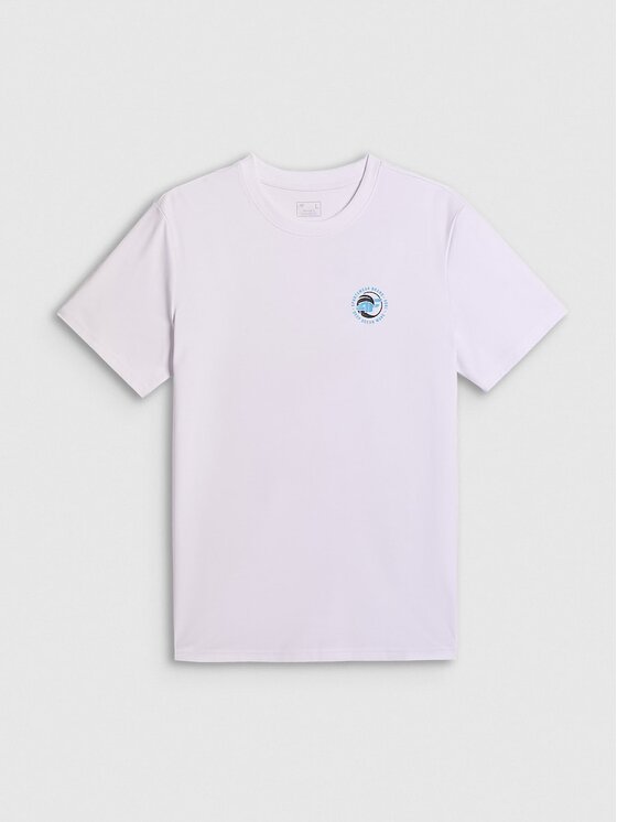4F 4F T-Shirt 4FRSS26TTSHM4323-10S Λευκό Regular Fit