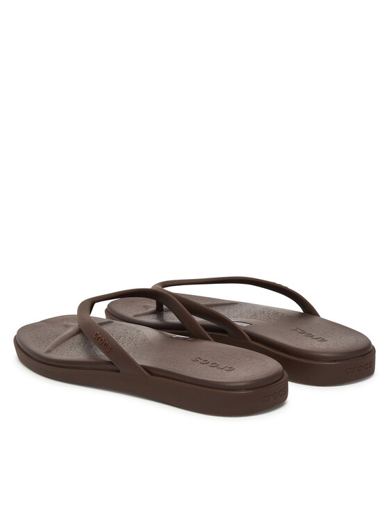 Crocs Crocs Šlepetės per pirštą Miami Flip 211435 Ruda