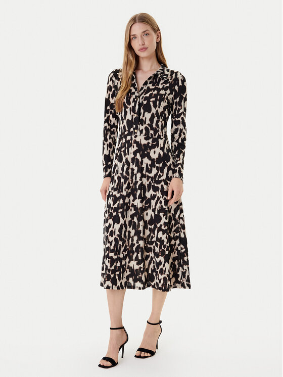 Morgan Morgan Rochie tip cămașă 252-RITALA Negru Regular Fit