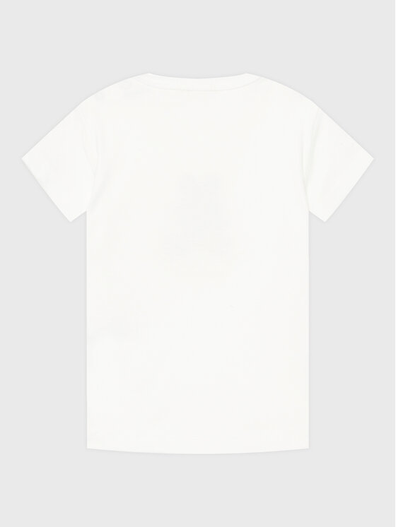 United Colors Of Benetton United Colors Of Benetton T-krekls 3I9WA1003 Balts Regular Fit