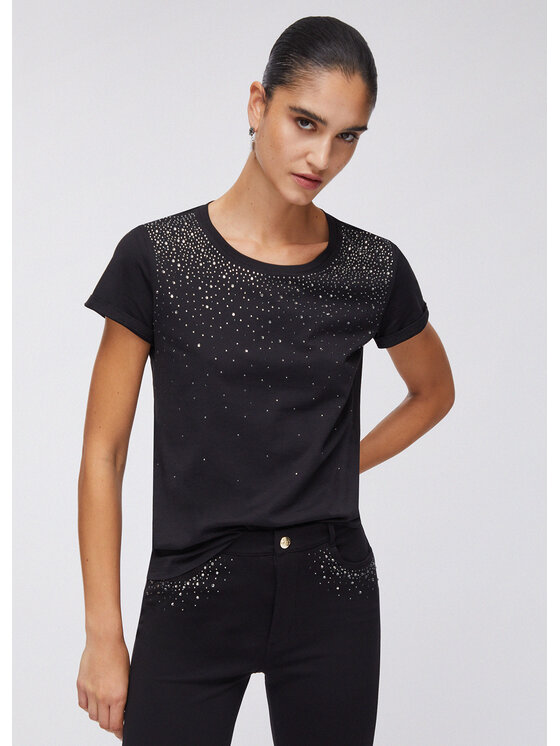 Liu Jo Liu Jo T-shirt TA6306JS923P9282 Nero Regular Fit