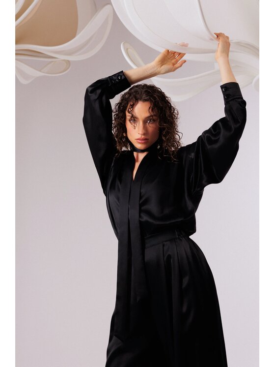 LE POSSÉ LE POSSÉ Πουκάμισο 26 Μαύρο Oversize
