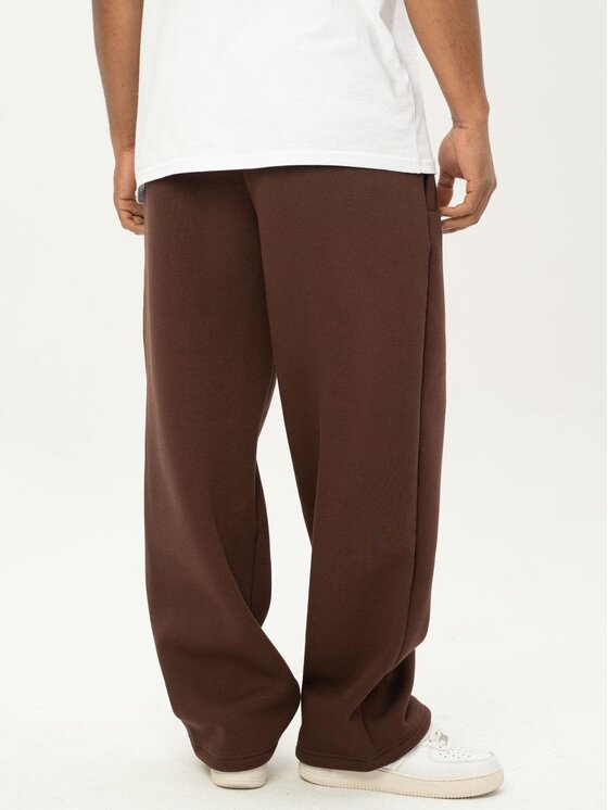 Jigga Wear Jigga Wear Spodnie dresowe Szerokie luźne wygodne Drawcord XL Brązowy Baggy Fit