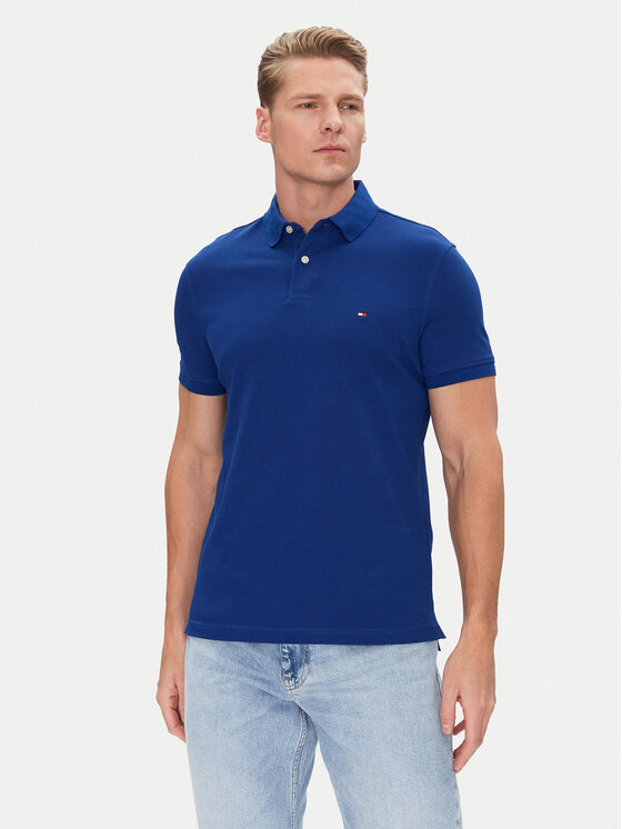 Tommy Hilfiger Tommy Hilfiger Tricou polo 1985 MW0MW17770 Albastru Regular Fit