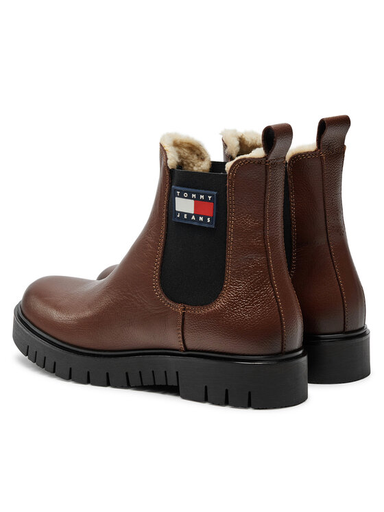 Tommy Jeans Tommy Jeans Poolsaapad Chelsea EN0EN02626 Pruun