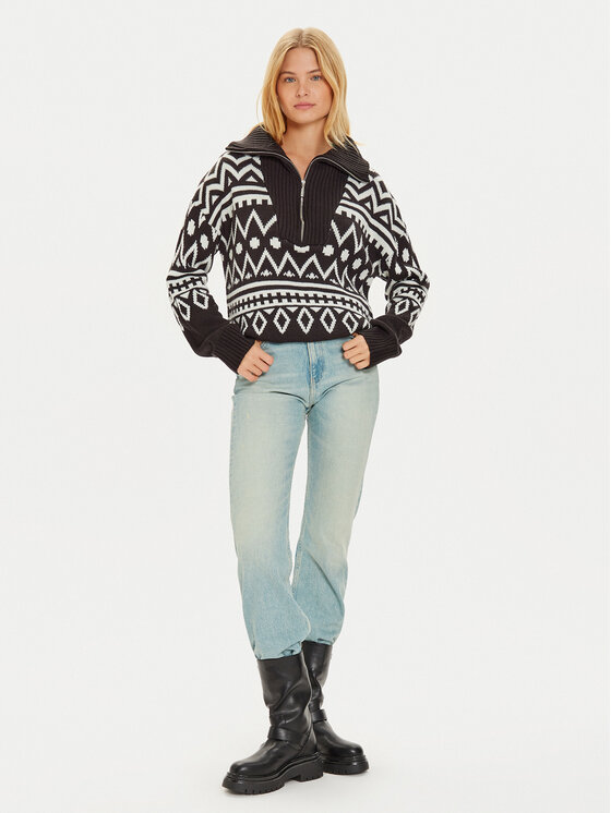 Brave Soul Brave Soul Sweter LK-230NAVHO Czarny Regular Fit