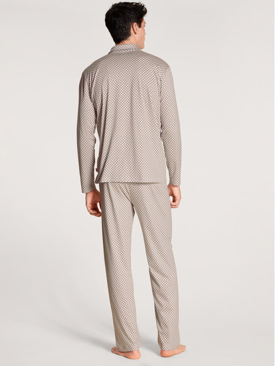 Calida Calida Piżama 40986 Szary Comfort Fit