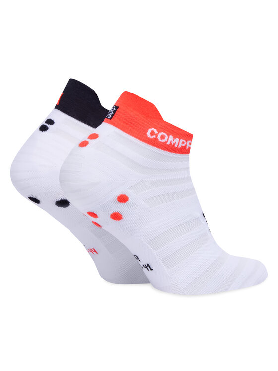 Compressport Compressport Чорапи къси унисекс Pro Racing Socks v4.0 Ultralight Run Low XU00051B Бял