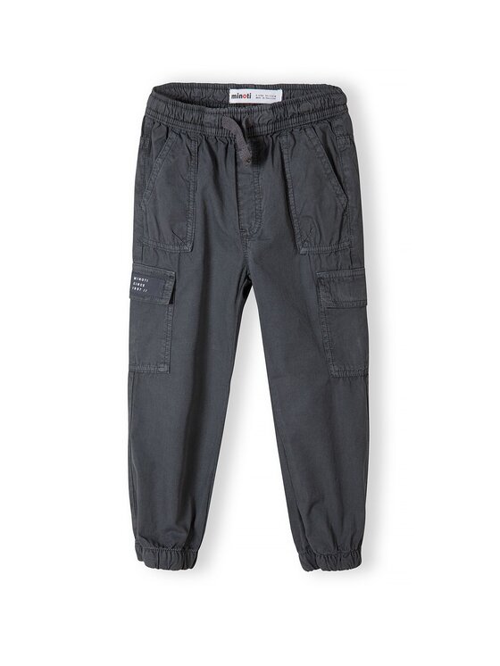 minoti minoti Spodnie cargo blanc 6 Czarny Regular Fit