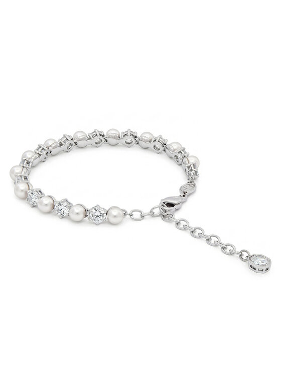 Swarovski Swarovski Auskari, apyrankė ir karoliai komplektas Matrix 5742040 Sidabrinė