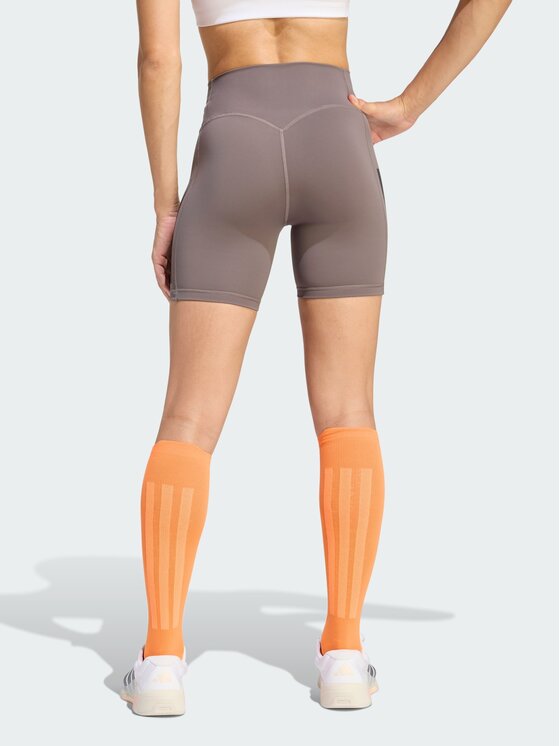 adidas adidas Szorty sportowe 158689 Brązowy Fitted Fit