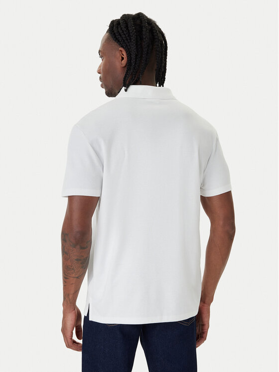 Calvin Klein Calvin Klein Polo marškinėliai Birdseye LV04LF208G Balta Regular Fit
