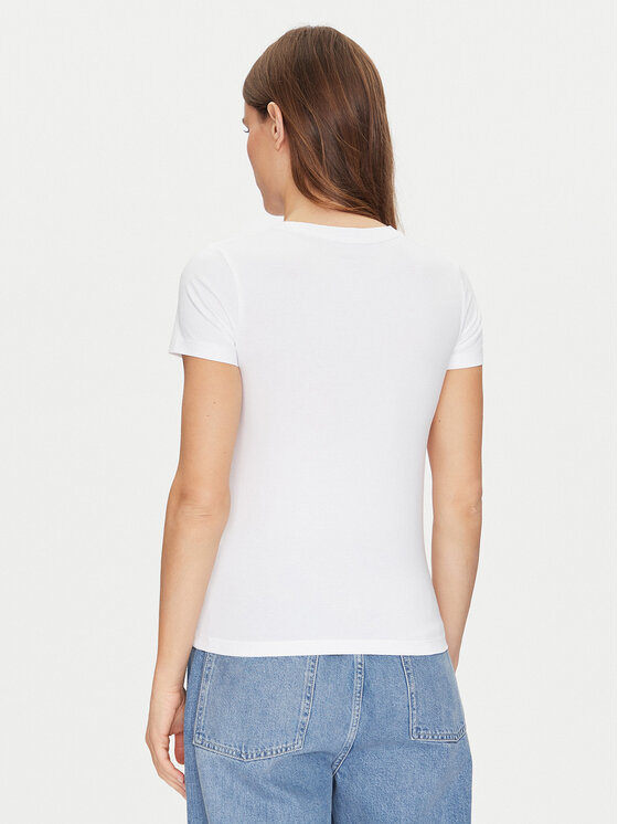 Guess Jeans Guess Jeans T-krekls W5GI24 J1314 Balts Regular Fit