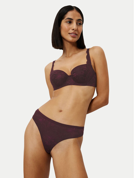 Triumph Triumph Braziljske spodnje hlačke Amourette Charm 10214456 Bordo rdeča