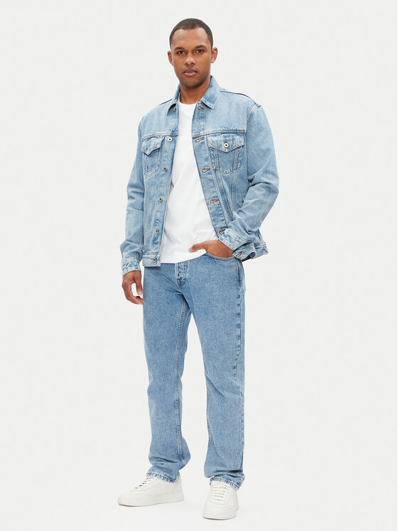 Pepe Jeans Pepe Jeans Τζιν μπουφάν Pinners PM402715 Μπλε Regular Fit