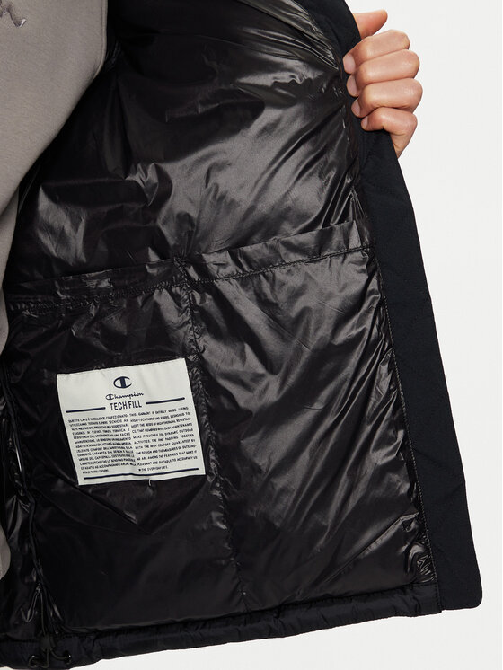 Champion Champion Geacă din puf 220345 Negru Regular Fit