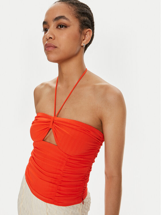 Gestuz Gestuz Top Alicia 10909080 Oranžna Slim Fit