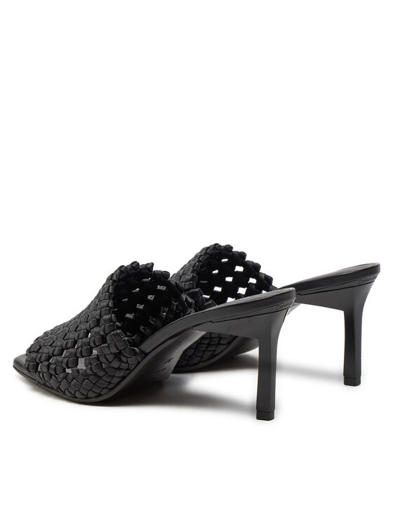 Calvin Klein Calvin Klein Παντόφλες Heel Mule Sandal 70 Latt HW0HW02144 Μαύρο