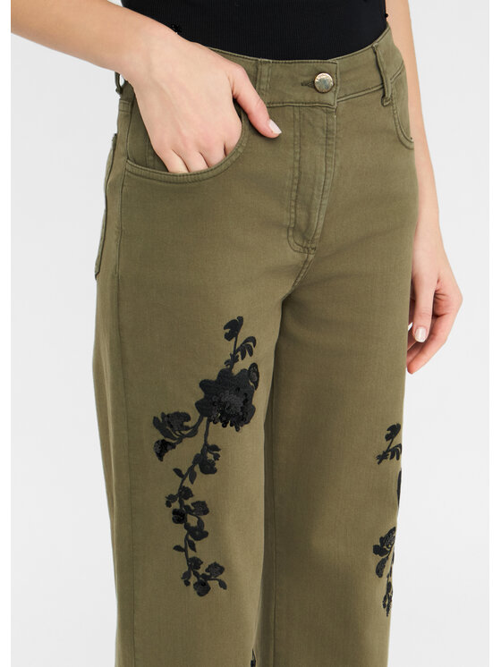 Liu Jo Liu Jo Pantaloni di tessuto UF5245T012AM9767 Verde Regular Fit