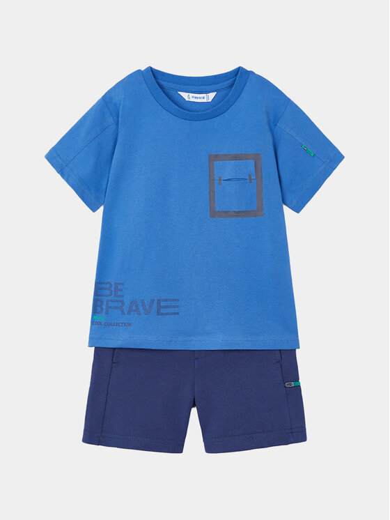 Mayoral Mayoral Set T-Shirt und Shorts 3601 Blau Regular Fit
