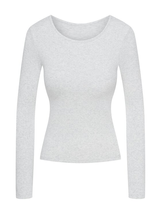 Esotiq Esotiq Bluzka 46025 Szary Regular Fit