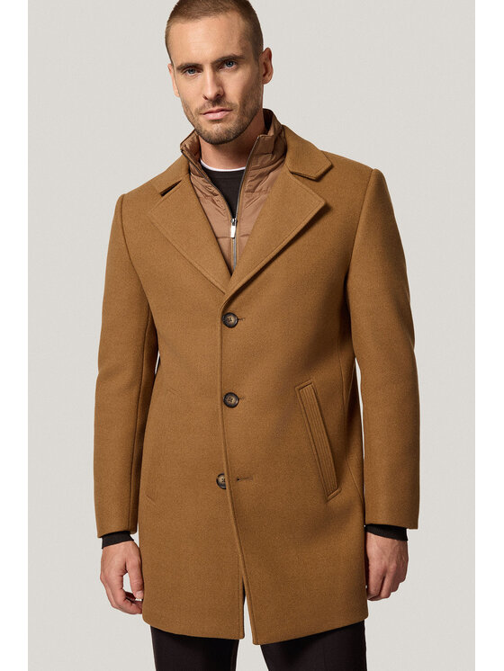 Próchnik Próchnik Płaszcz PM4 PC073225000022 Beżowy Regular Fit