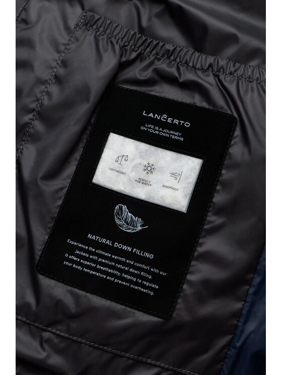 Lancerto Lancerto Kurtka puchowa Fiordalba KU135226000009 Granatowy Regular Fit