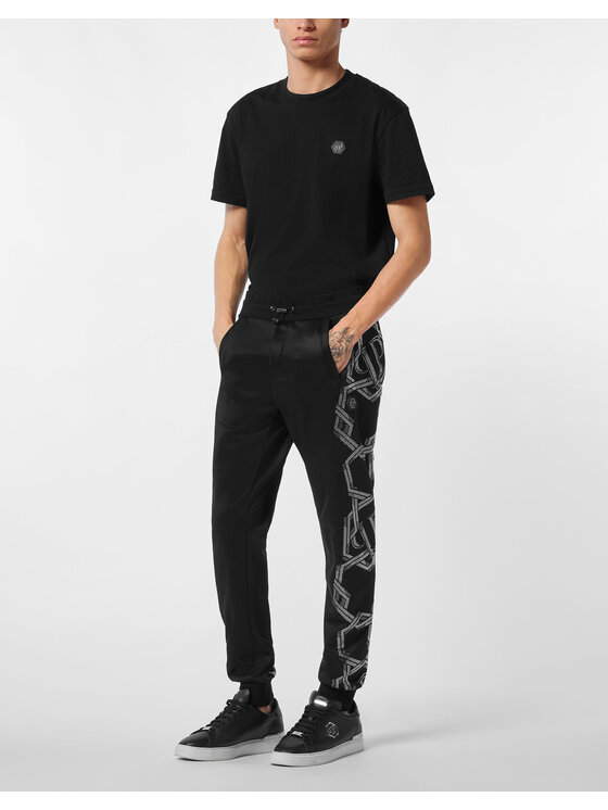 PHILIPP PLEIN PHILIPP PLEIN Spodnie dresowe 26943 Czarny Jogger Fit