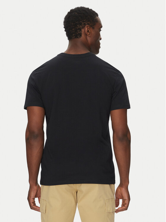 Quiksilver Quiksilver T-Shirt EQYZT08062 Czarny Regular Fit