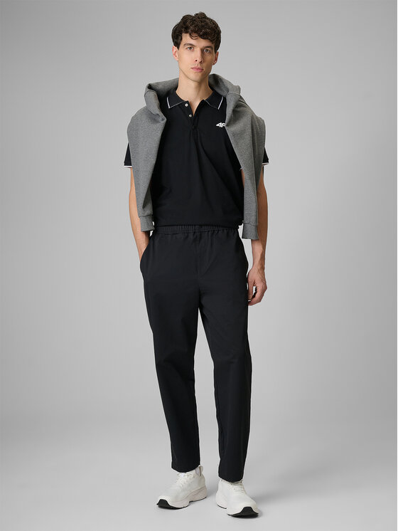 4F 4F Polo COMMERCIAL 12 Czarny Regular Fit