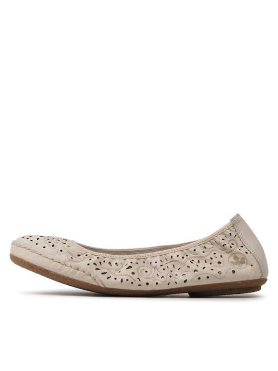 Rieker Rieker Ballerinas 41460-60 Beige