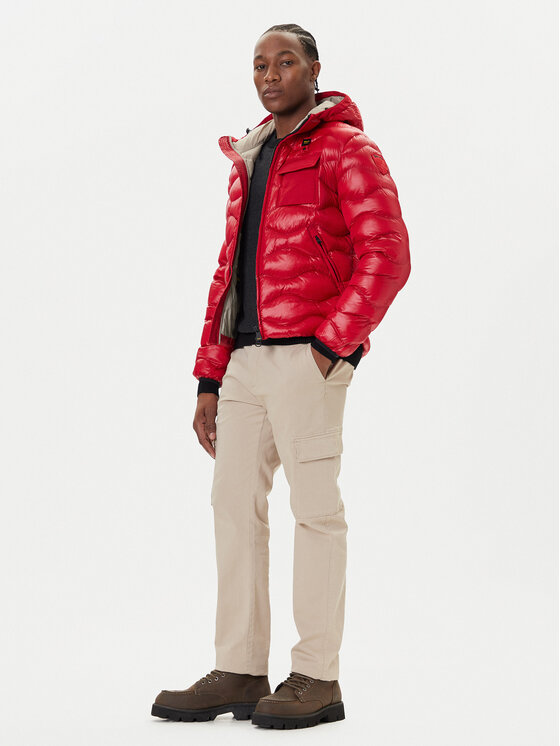 Blauer Blauer Pārejas jaka 25WBLUC02080 00598 Sarkans Regular Fit