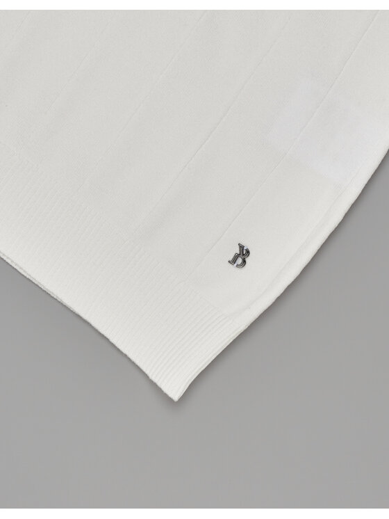 Borgio Borgio T-Shirt paspardo Biały Classic Fit