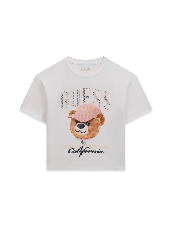 Guess Kids Guess Kids Tank top 184848 Biały Classic Fit