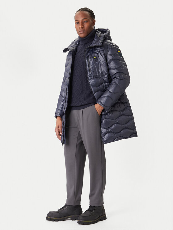 Blauer Blauer Зимно палто Impermeabile 25WBLUK03068 Тъмносин Regular Fit