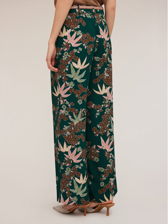 Motivi Motivi Pantaloni di tessuto P040Q003983N0S5 Verde Over Fit