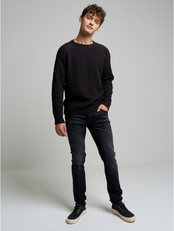 BIG STAR BIG STAR Jeansy DERIC_950_190 Czarny Skinny Fit